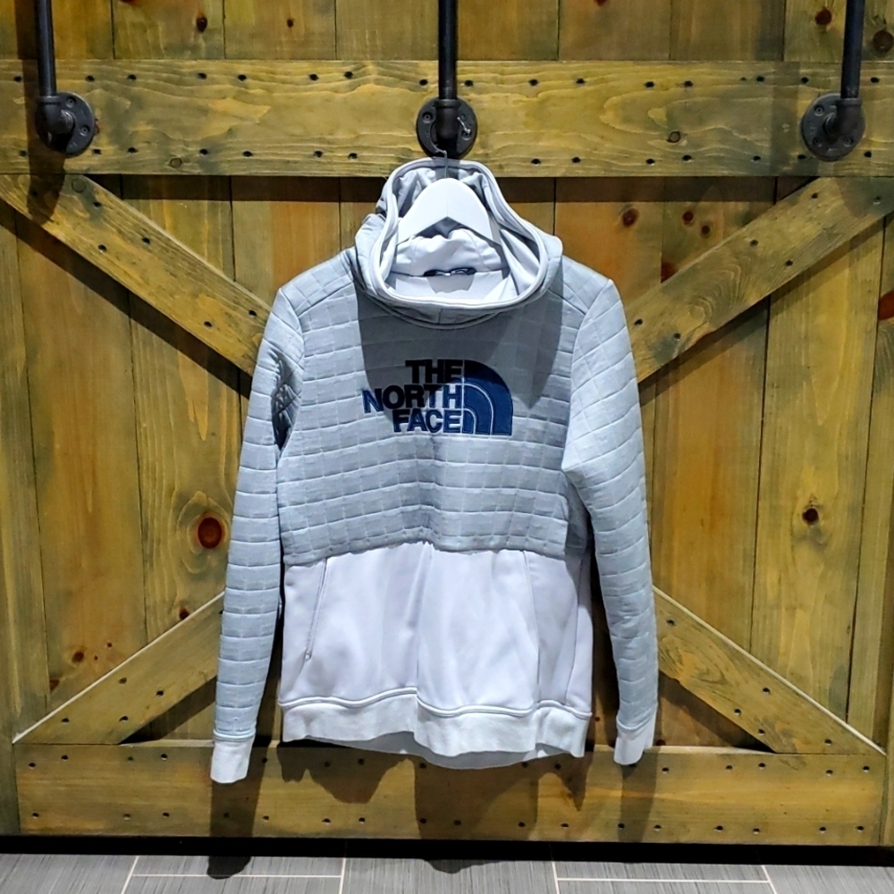 WOMENS THE NORTH FACE HOODIE HANDWARMER LARGE SPORTS WEAR ATHLEISURE PULL OVER